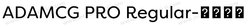 ADAMCG PRO Regular字体转换
